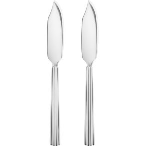 Georg Jensen Bernadotte Fischmesser 2er Set, 19,6 cm, Blankstahl
