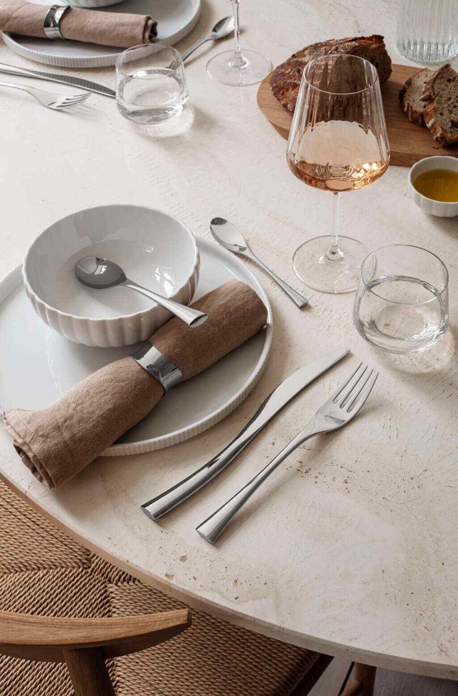 Georg Jensen Cobra Serviettenringe 2er Set, 4 cm , Stahl glnzend