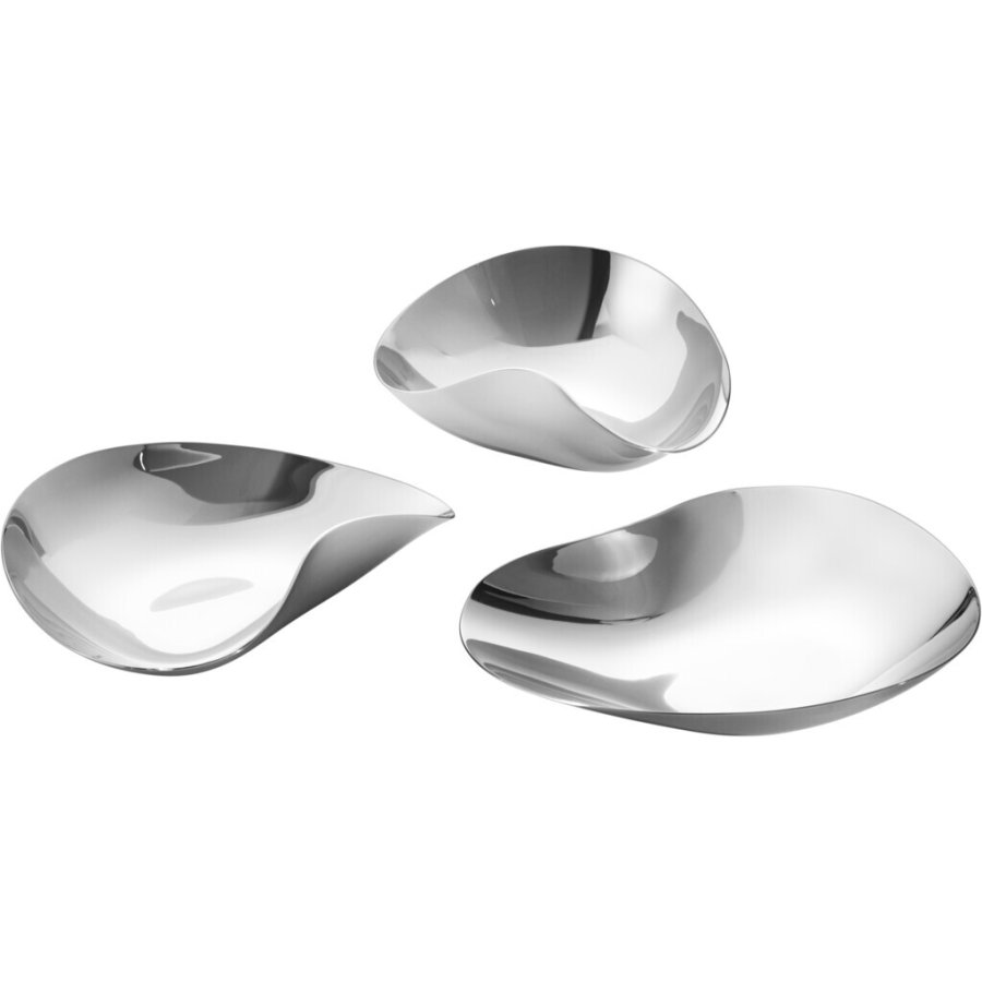 Georg Jensen Indulgence Schalen 3er Set, Stahl glnzend