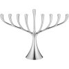 Georg Jensen Cobra Menorah Kerzenstnder H27 cm, Stahl glnzend