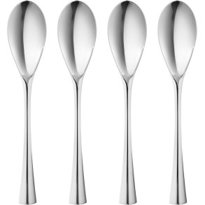 Georg Jensen Cobra Teelffel 4er Set, Blankstahl