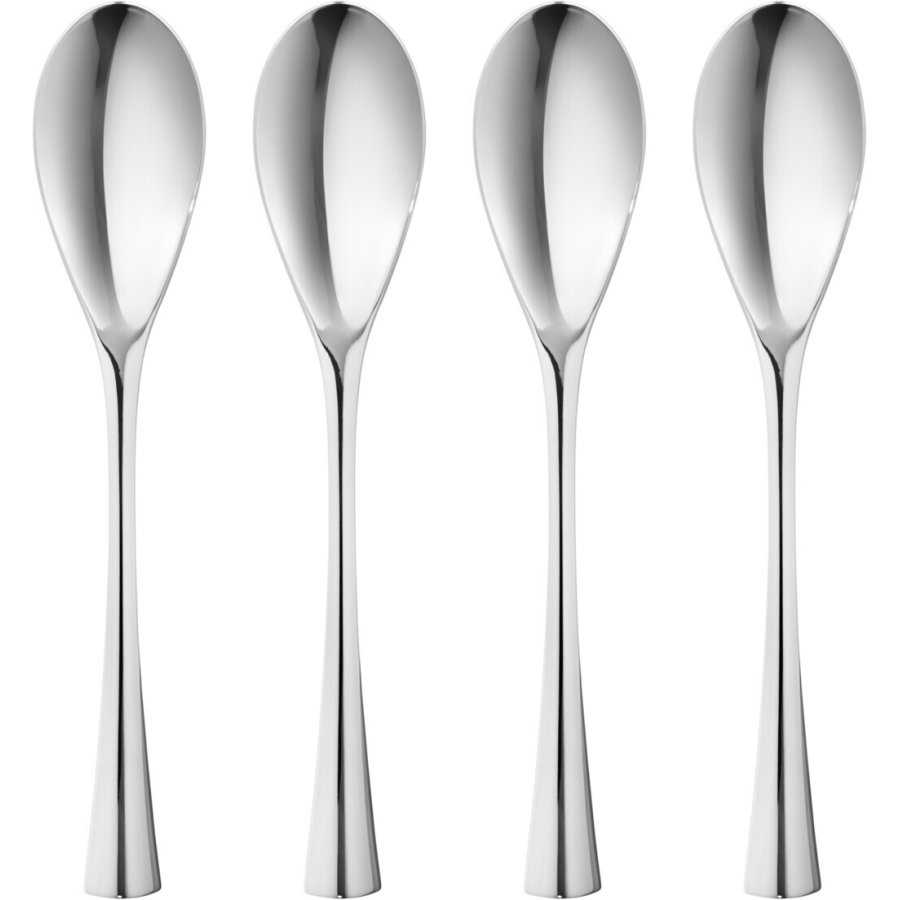 Georg Jensen Cobra Teelffel 4er Set, Stahl glnzend