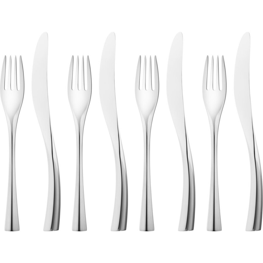 Georg Jensen Cobra Lunch Set 8-teilig, Stahl glnzend