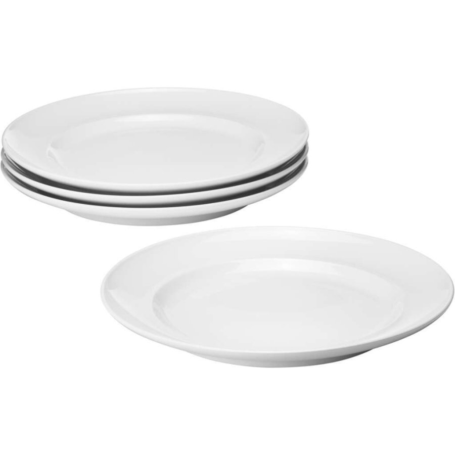 Georg Jensen Henning Koppel Teller 4er Set 27 cm, Weiß