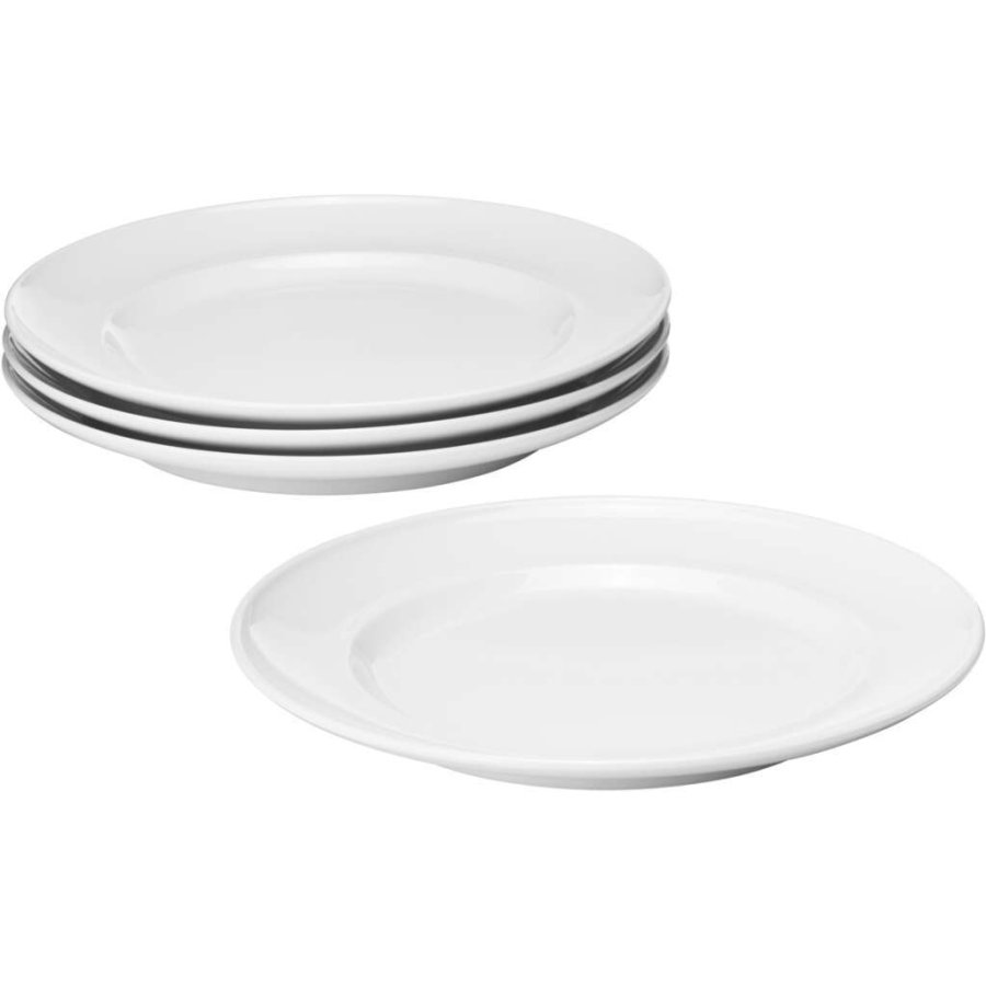 Georg Jensen Henning Koppel Teller 4er Set 22 cm, Wei