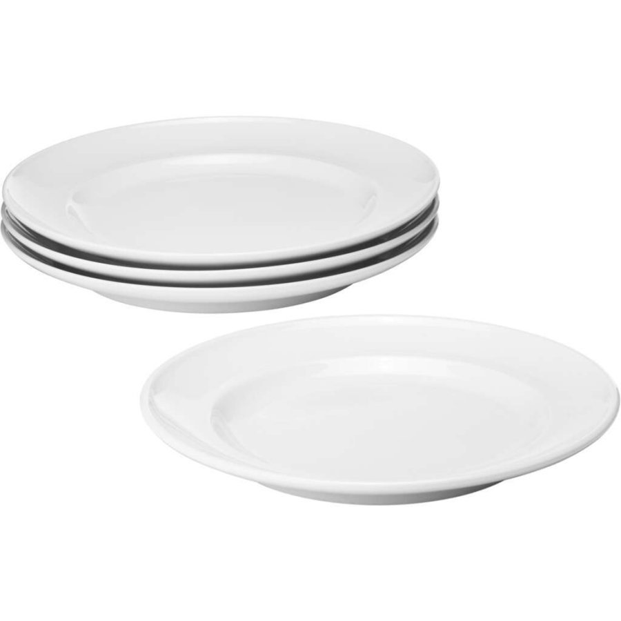 Georg Jensen Henning Koppel Teller 4er Set 16 cm, Wei