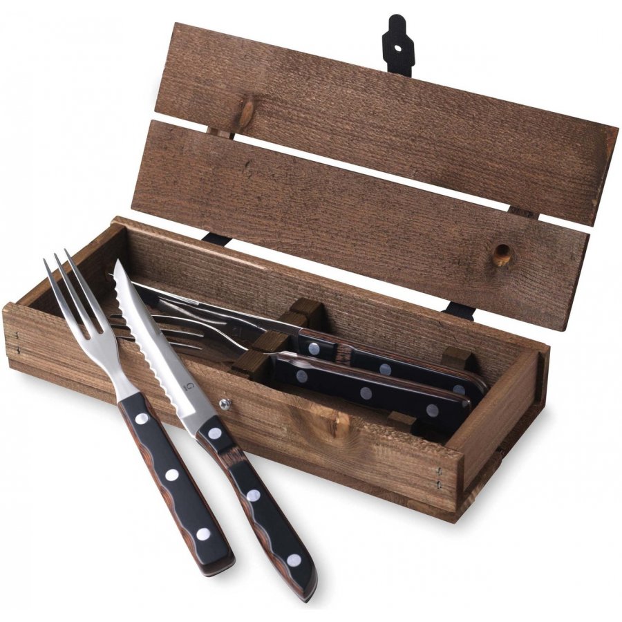 Gense Old Farmer Classic Steakbestik 4 Dele, Tr/Stl