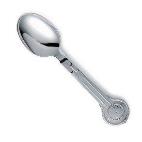 Gense D�bsske Ur m. Blomster, S�lv