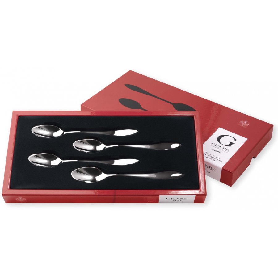 Gense Indra dessertske 4 stk, blank stl