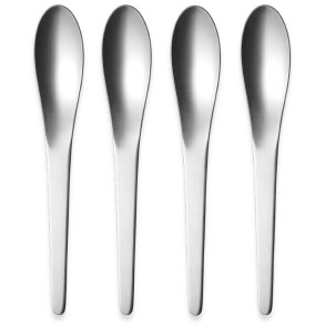 Georg Jensen Arne Jacobsen Dessertlffel 4er Set, Stahl Matt