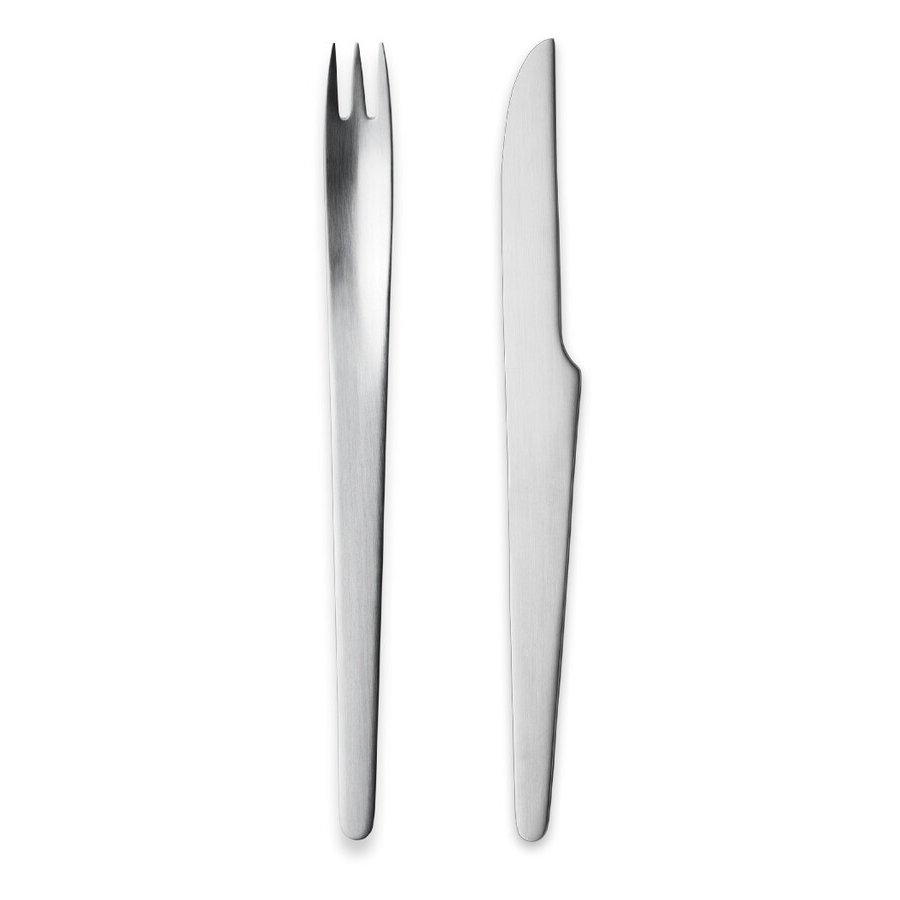 Georg Jensen Arne Jacobsen Lunch-Set 8-teilig, Stahl Matt