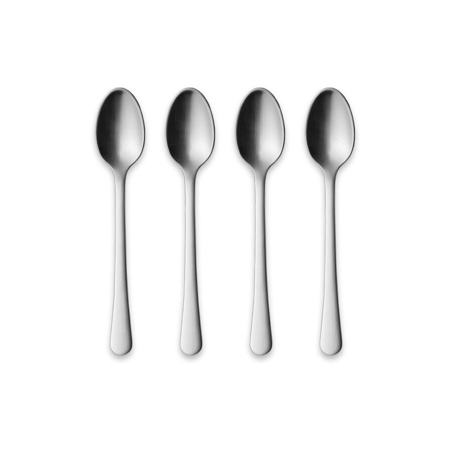 Georg Jensen Copenhagen Teelöffel Groß 4er Set, Stahl Mat