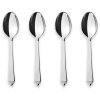 Georg Jensen Pyramide Kaffeelffel 4er Set, Stahl glnzend