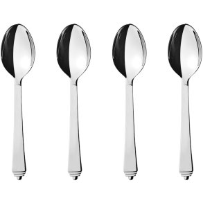 Georg Jensen Pyramide Kaffeelffel 4er Set, Blankstahl