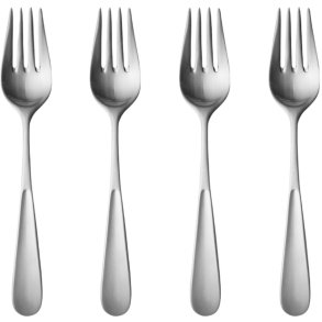 Georg Jensen Vivianna Kuchengabeln 4er Set, Stahl Matt