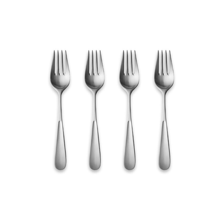 Georg Jensen Vivianna Kuchengabeln 4er Set, Stahl Matt