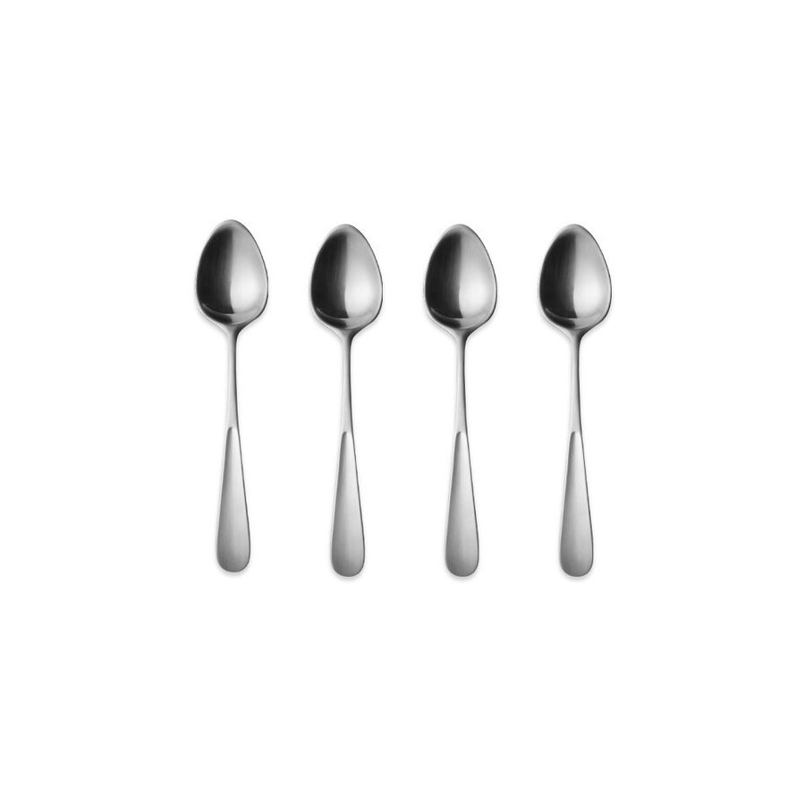 Georg Jensen Vivianna Kaffeelöffel 4er Set, Stahl Matt