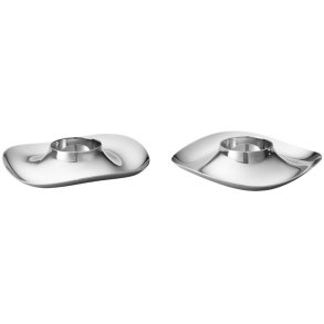 Georg Jensen Cobra Æggebæger 2 stk, Blankt Stål