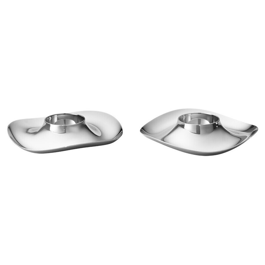 Georg Jensen Cobra ggebger 2 stk, Blankt Stl