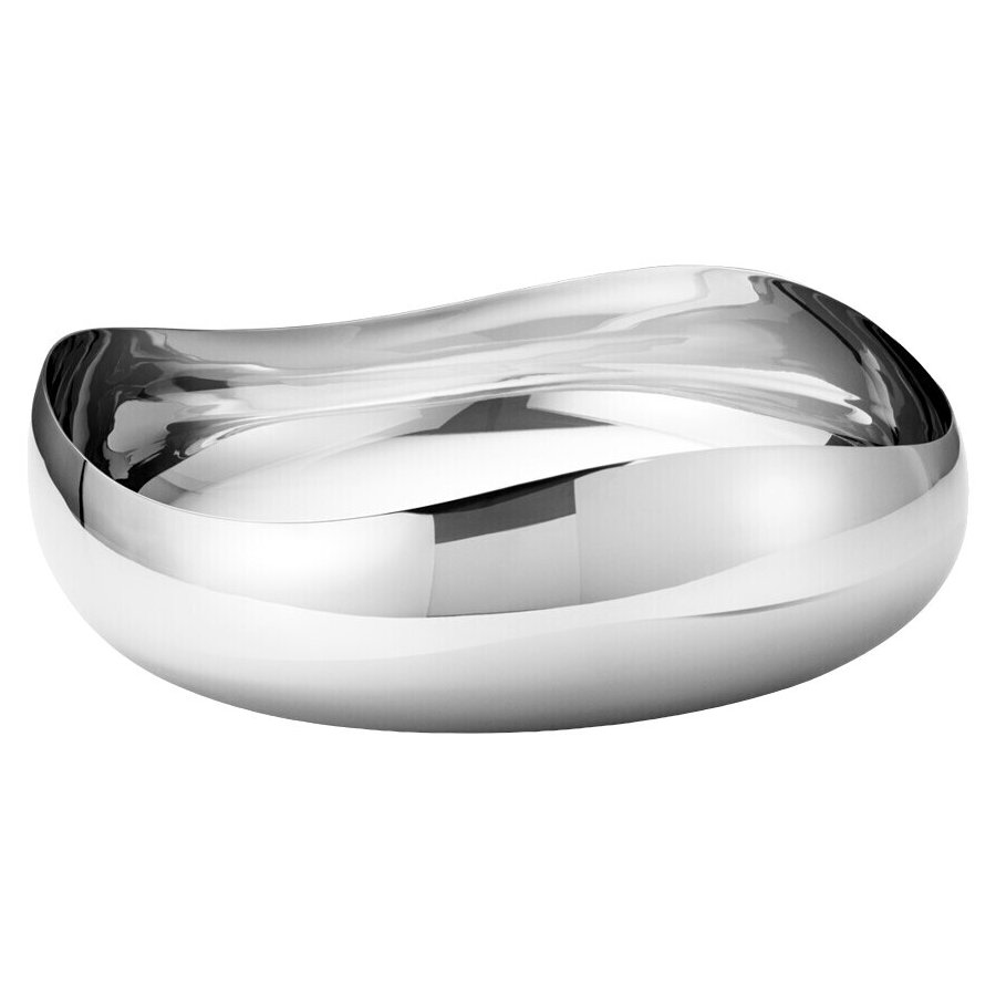 Georg Jensen Cobra Trible Schale 28 cm, Stahl glnzend