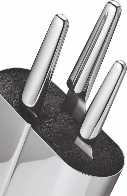 Georg Jensen Alfredo-Messerblock H24,8 cm, Stahl