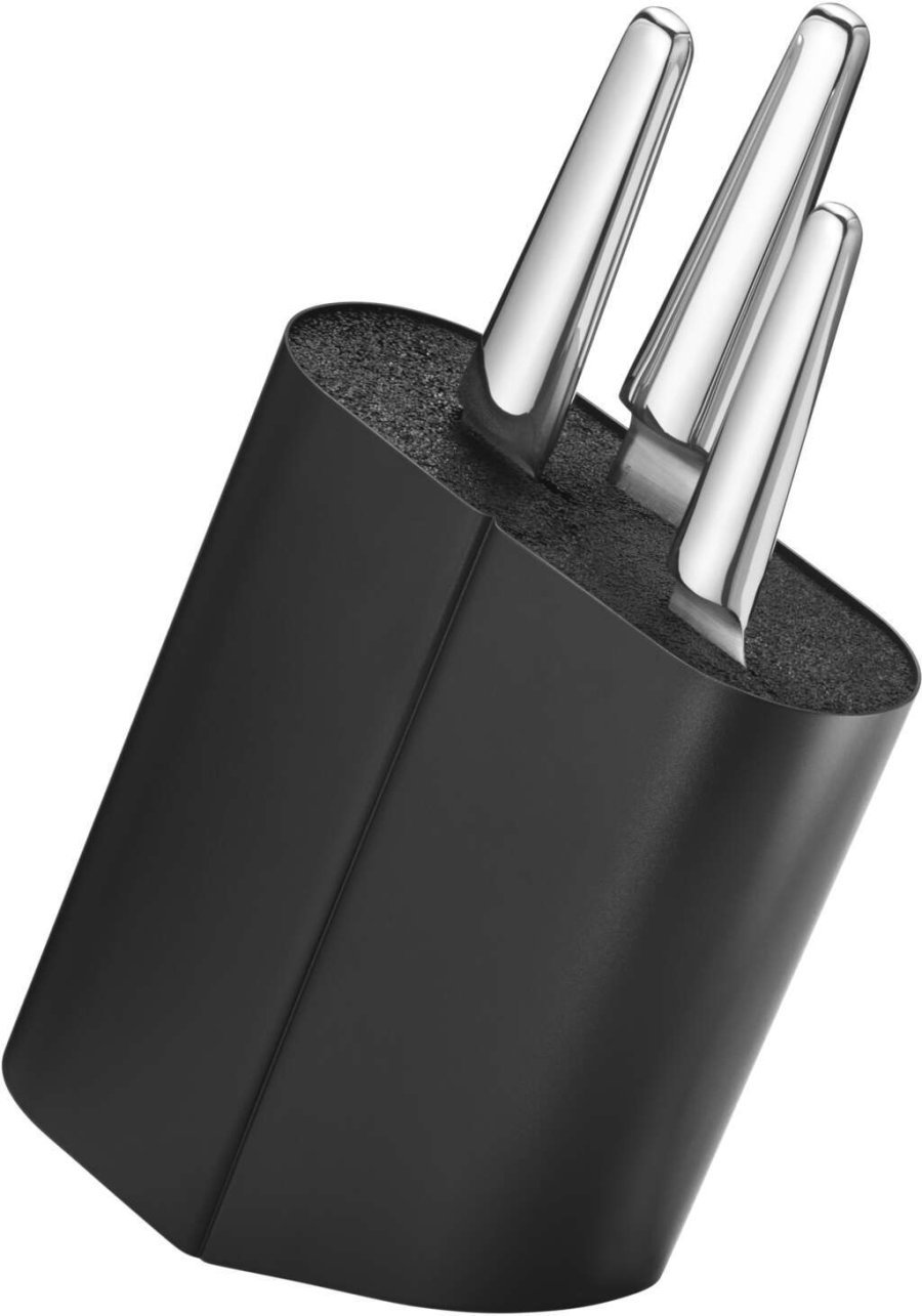 Georg Jensen Alfredo Messerblock H24,8 cm, Schwarz