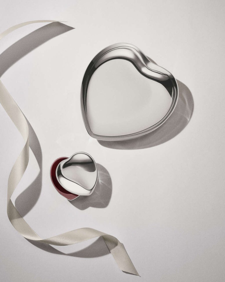 Georg Jensen Heart Skl 12 cm, Blankt Stl