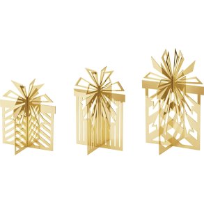 Georg Jensen Weihnachtsgeschenk 2025 3er Set, Vergoldet