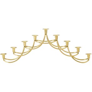 Georg Jensen Harmony Menora-Kerzenhalter H14,2 cm, Vergoldet