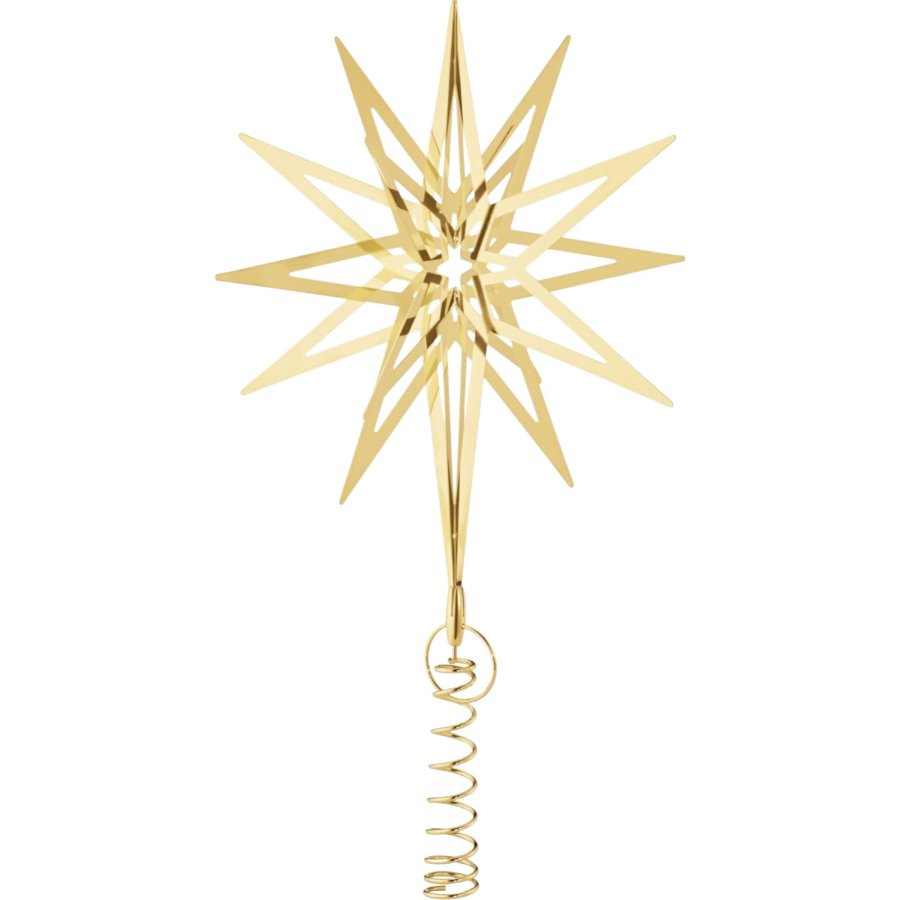 Georg Jensen Topstjerne 22,5 cm, Guldbelagt
