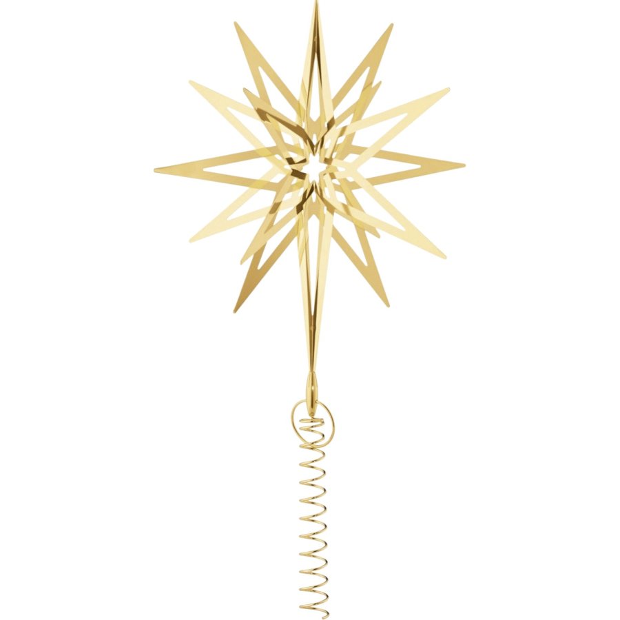 Georg Jensen Topstjerne 28,9 cm, Guldbelagt