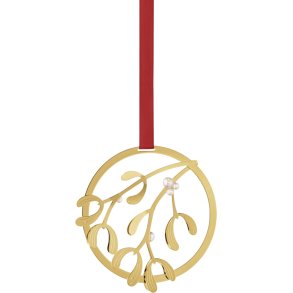 Georg Jensen Mistelzweig 9,5 cm, Vergoldet