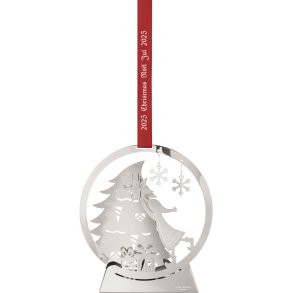 Georg Jensen Weihnachtsmobil Schneekugel 2025, Palladium