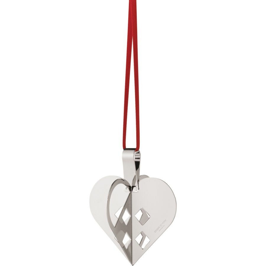 Georg Jensen Julehjerte 6,3 cm, Palladium