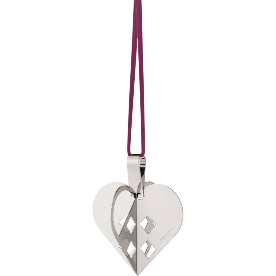 Georg Jensen Julehjerte 6,3 cm, Palladium
