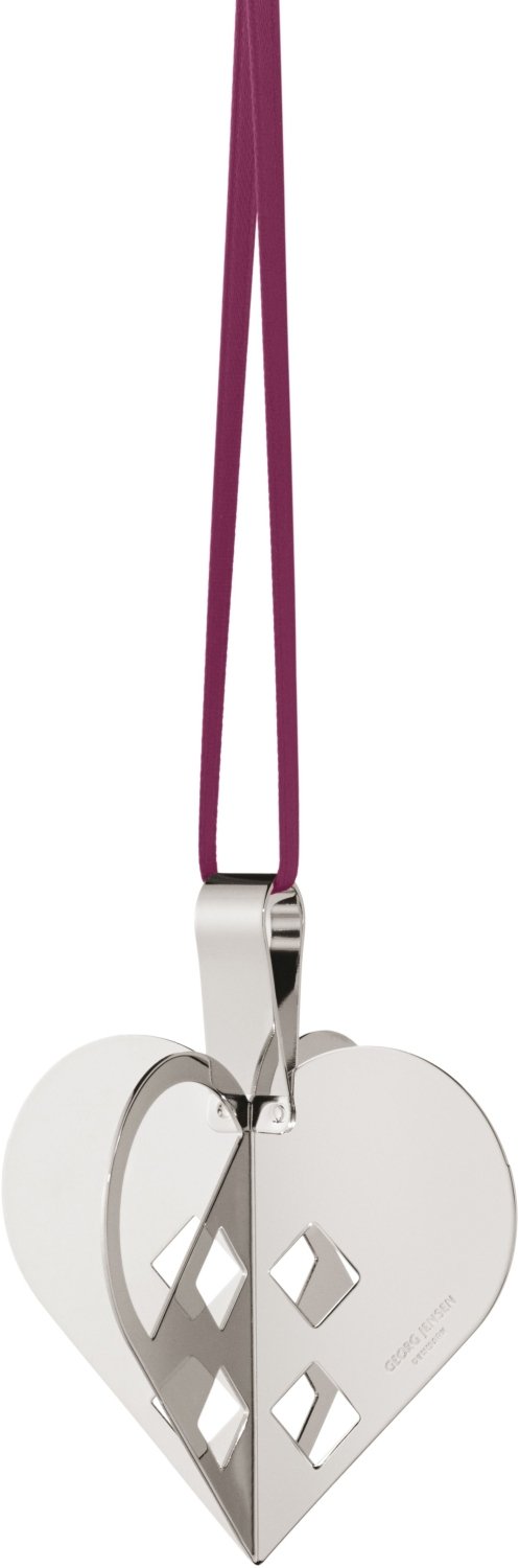 Georg Jensen Julehjerte 6,3 cm, Palladium