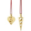 Georg Jensen Ornamentst Krmmerhus/Julehjerte, Guldbelagt