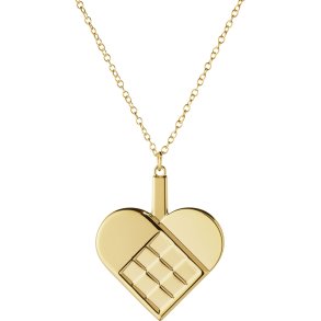 Georg Jensen Weihnachtsherz 2025 4,8 cm, Vergoldet