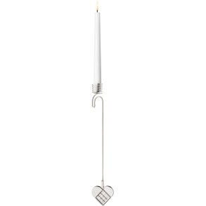 Georg Jensen Kerzenhalter Weihnachtsherz 2025 H17,7 cm, Palladium