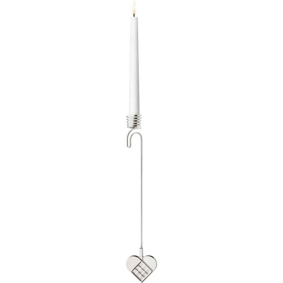 Georg Jensen Lyseholder Julehjerte 2025 H17,7 cm, Palladium