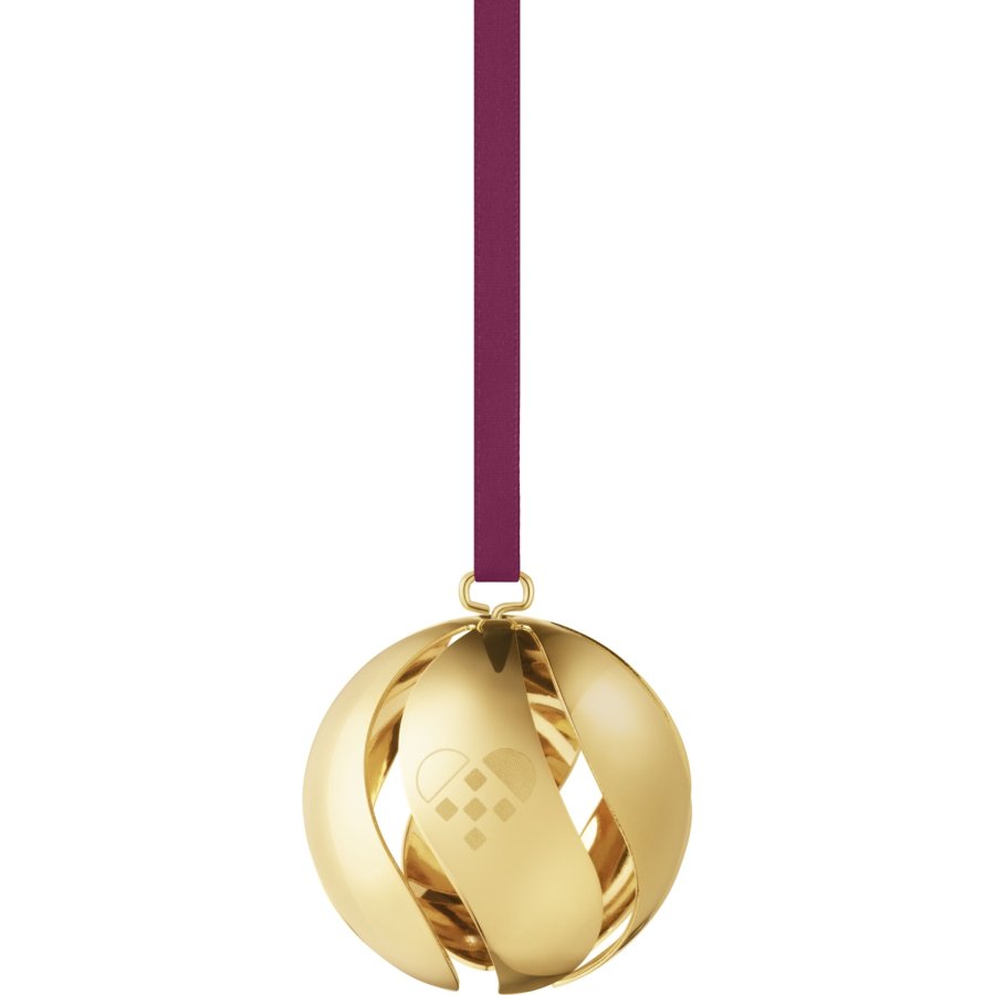 Georg Jensen Julekugle 2025 5 cm, Guldbelagt