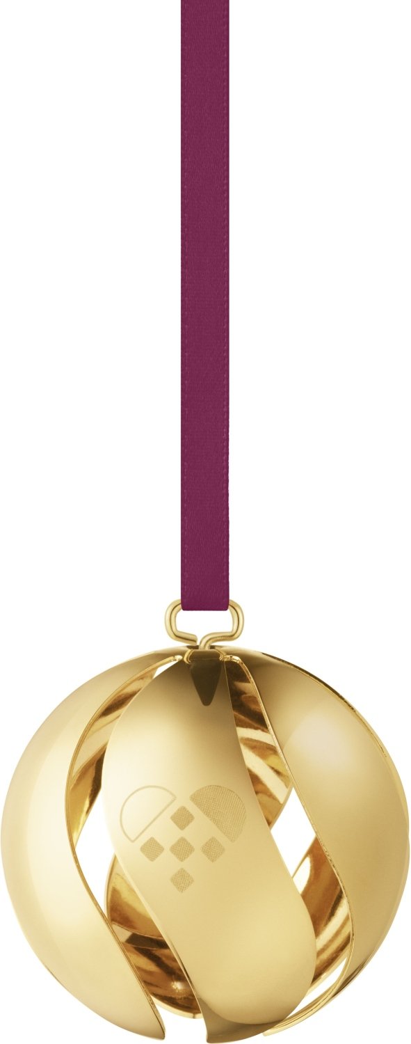 Georg Jensen Julekugle 2025 5 cm, Guldbelagt