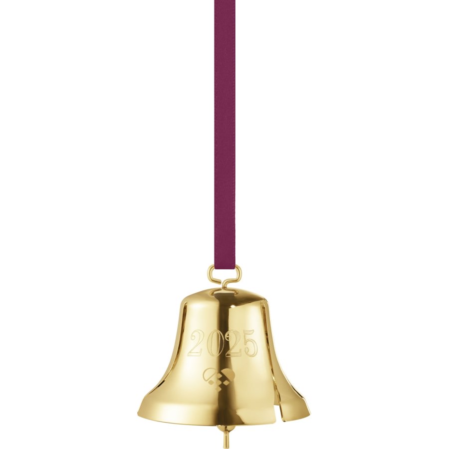 Georg Jensen Juleklokke 2025 H5,2 cm, Guldbelagt