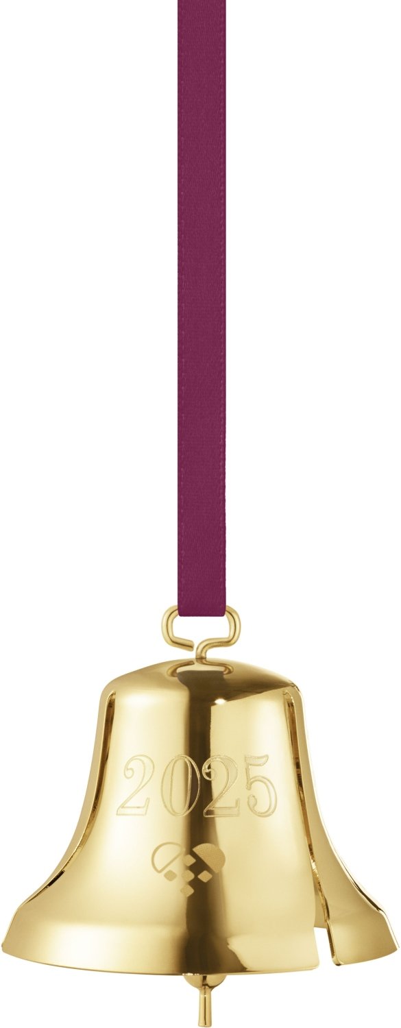 Georg Jensen Juleklokke 2025 H5,2 cm, Guldbelagt