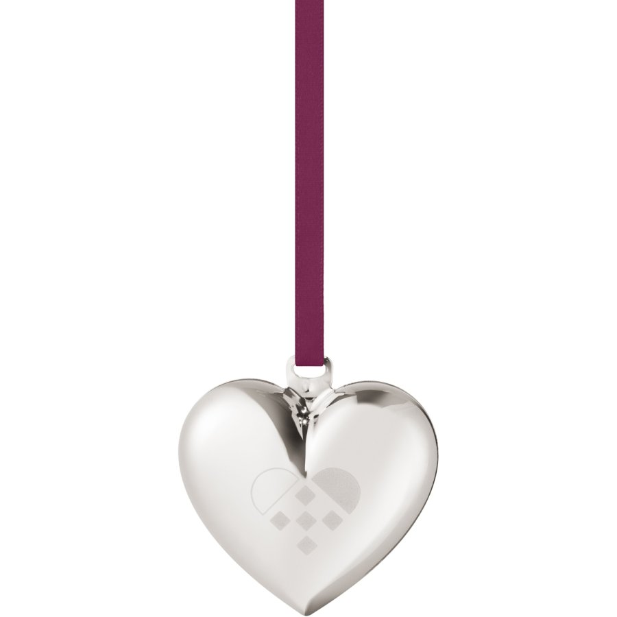 Georg Jensen Julehjerte 5,6 cm, Palladium