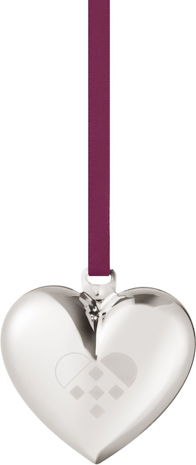 Georg Jensen Julehjerte 5,6 cm, Palladium