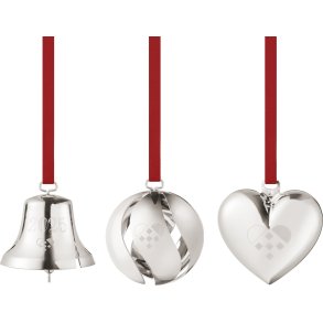Georg Jensen Geschenkset m. Glocke, Kugel und Herz 2025, Palladium