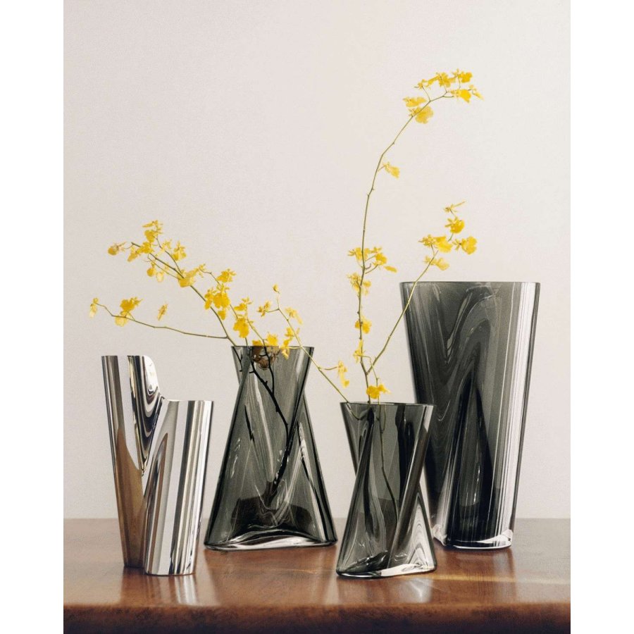 Georg Jensen Lituus Vase H31,8 cm, Smokey