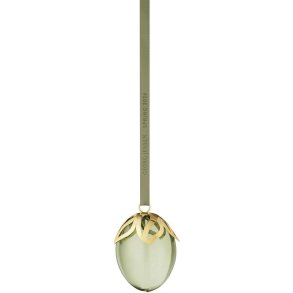 Georg Jensen Spring Osterei 2026 H6,5 cm, Vergoldet/Gr�n