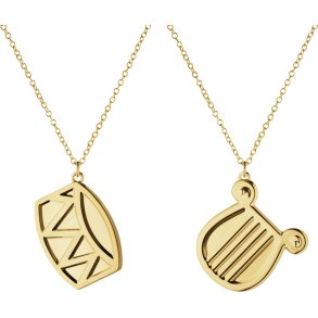 Georg Jensen Ornaments�t Tromme/Harpe 2026, Guldbelagt